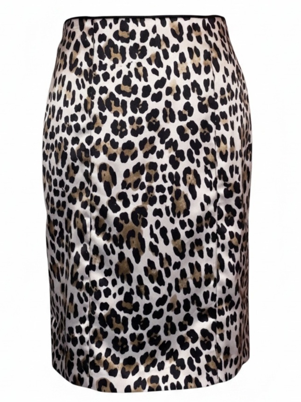 WHITE HOUSE BLACK MARKET Leopard/Animal Print Straight Midi Pencil Skirt Size 4